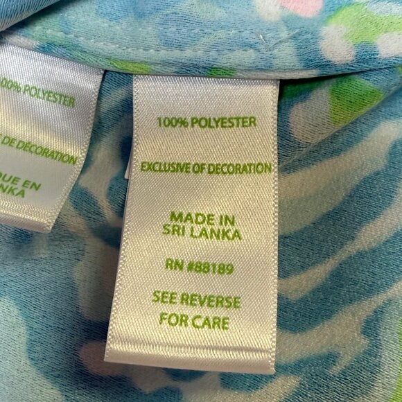 Lilly Pulitzer Jane Shift Dress in Blue Ibiza Aqua La Vista – Size 12, EUC - Picture 9 of 13